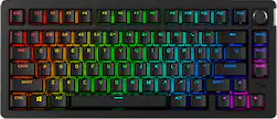 HyperX - Alloy Rise 75 Wireless Mechanical Gaming Keyboard with RGB Lighting and Hot-Swappable Switches - Black - Front_Zoom