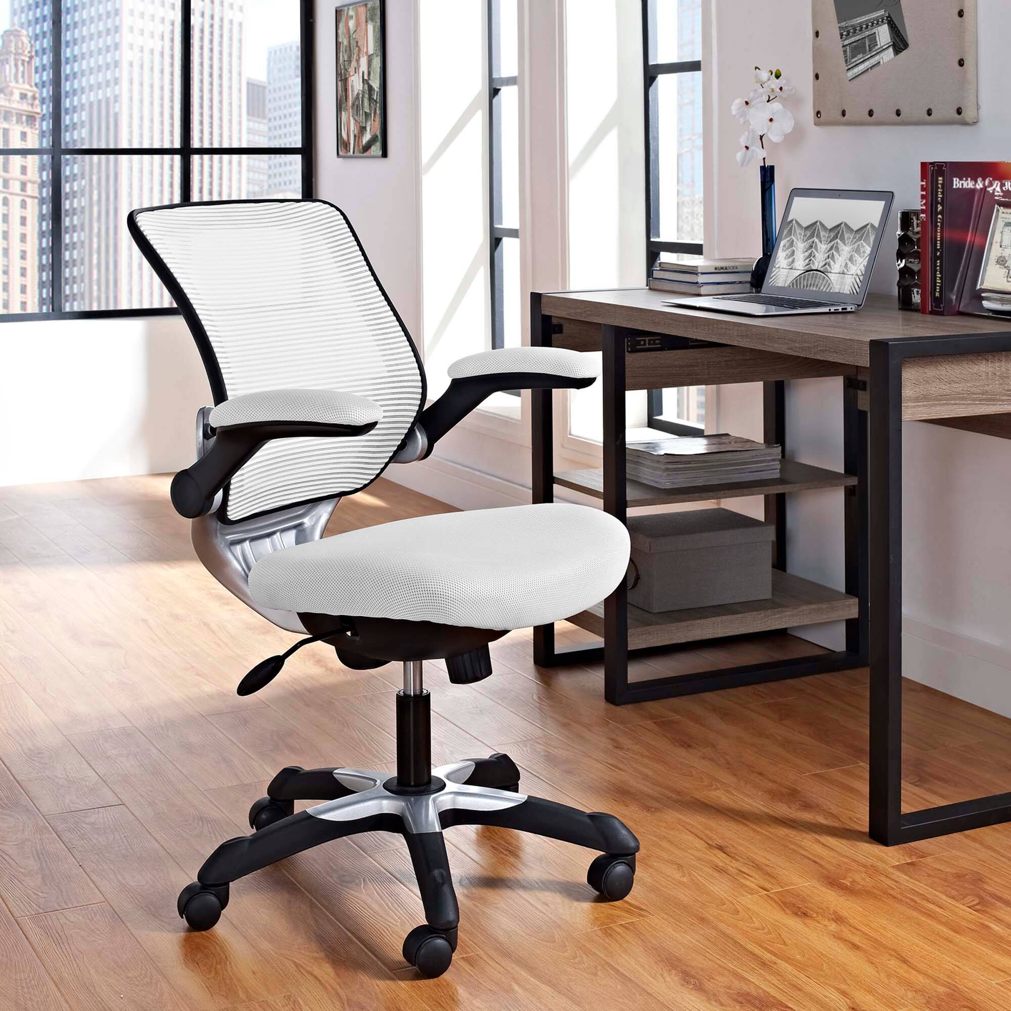 Front. Modway - Edge Mesh Office Chair by Modway - White.