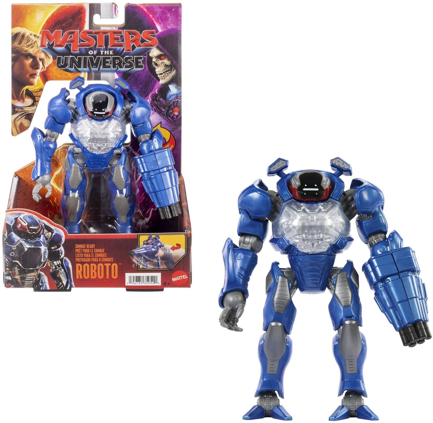 MASTERS OF THE UNIVERSE  
COMBAT READY  
LISTO PARA EL COMBATE  
PREPARADO PARA EL COMBATE  
ROBOTO  
2735 90E42  
MATTEL  
6+