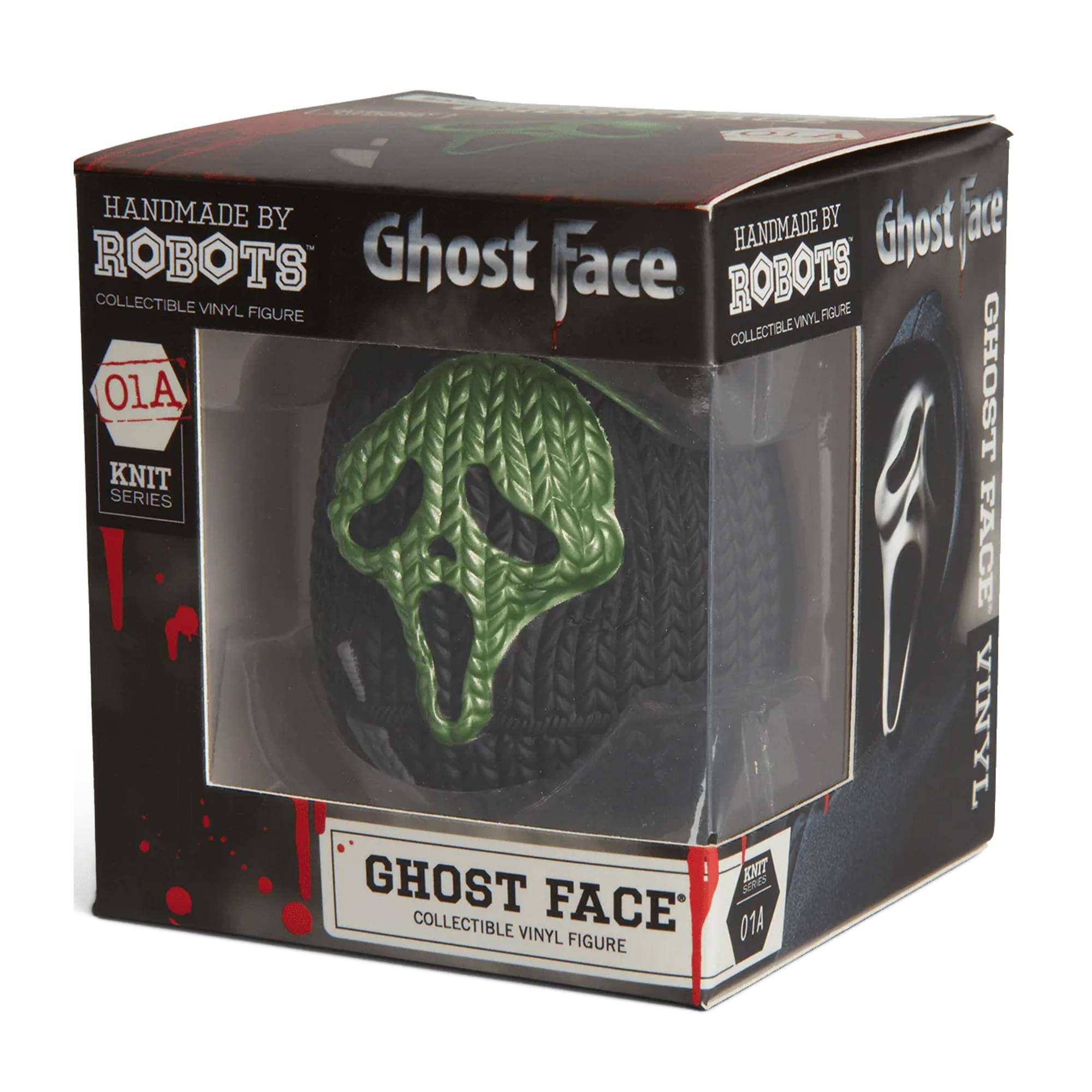 HANDMADE BY ROBOTS COLLECTIBLE VINYL FIGURE Ghost Face COLLECTIBLE VINYL FIGURE 01A KNIT SERIES