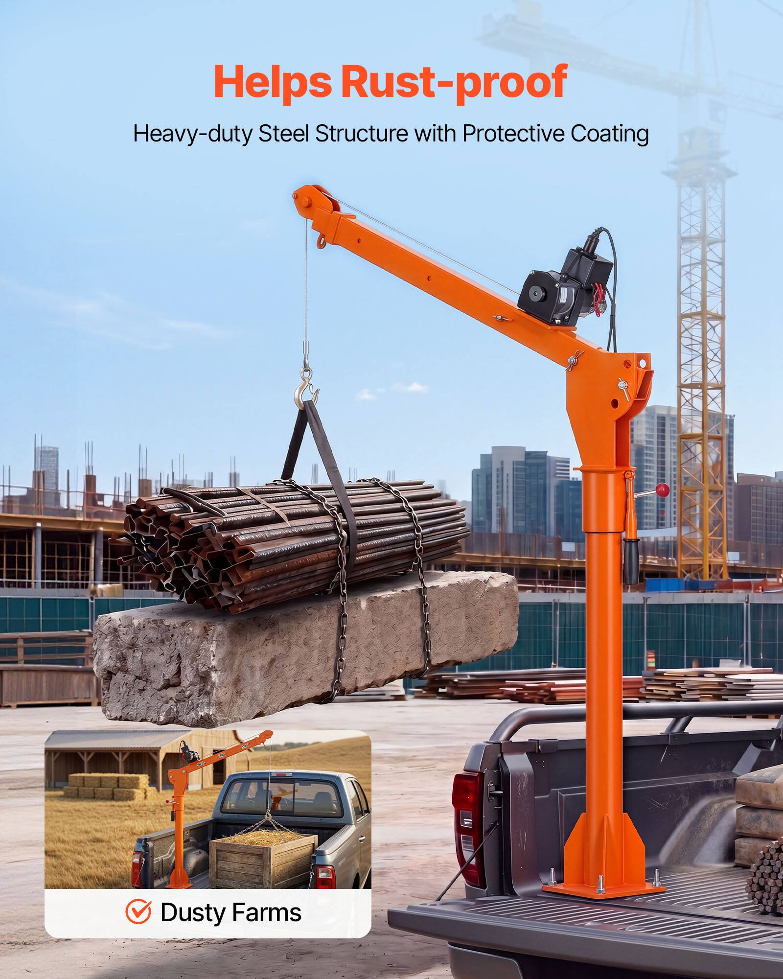 Helps Rust-proof  
Heavy-duty Steel Structure with Protective Coating  

Dusty Farms