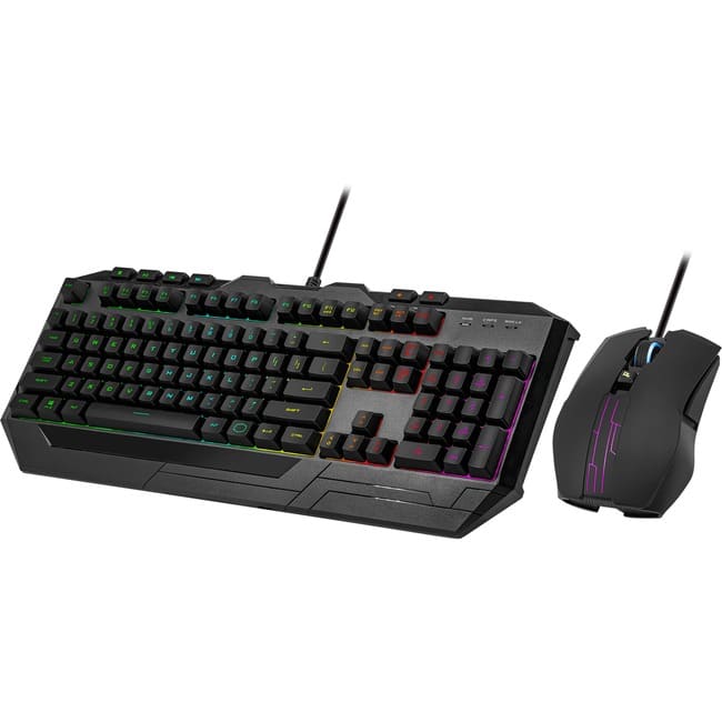 Cooler Master - Devastator 3 RGB Gaming Combo - USB 1.1 Type A Membrane Cable Keyboard - Black - USB 2.0 Cable Mouse - Unknown