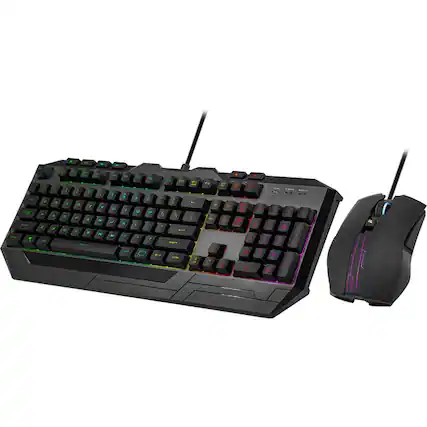 Front. Cooler Master - Cooler Master Devastator 3 RGB Gaming Combo - USB 1.1 Type A Membrane Cable Keyboard - Black - USB 2.0 Cable Mouse - Black.