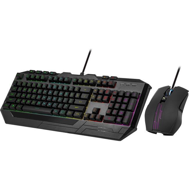 Front. Cooler Master - Cooler Master Devastator 3 RGB Gaming Combo - USB 1.1 Type A Membrane Cable Keyboard - Black - USB 2.0 Cable Mouse - Unknown.