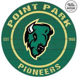 Jardine - Point Park Pioneers 20'' x 20'' Indoor/Outdoor Team Color Circle Sign - Green