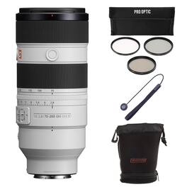 Bundle - Sony - FE 70-200mm f/2.8 GM OSS II G Lens w/77mm Filter Kit, 19x19" Lens Wrap