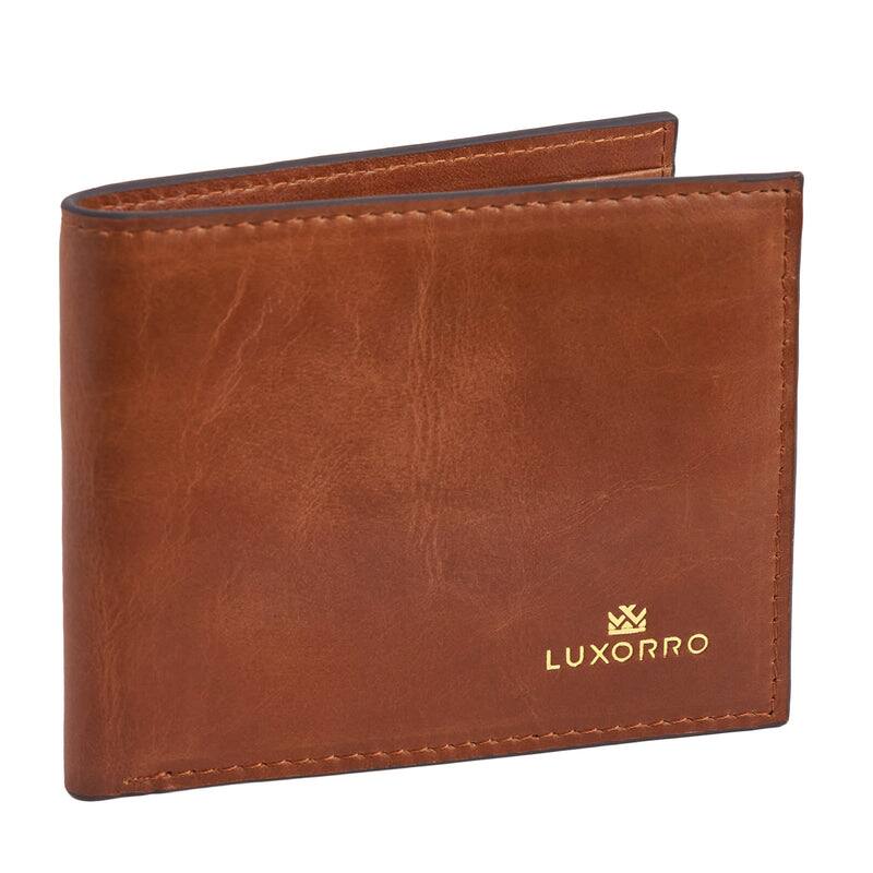 Alt View 8. Luxorro - Sleek Leather Wallet - Dark Brown.
