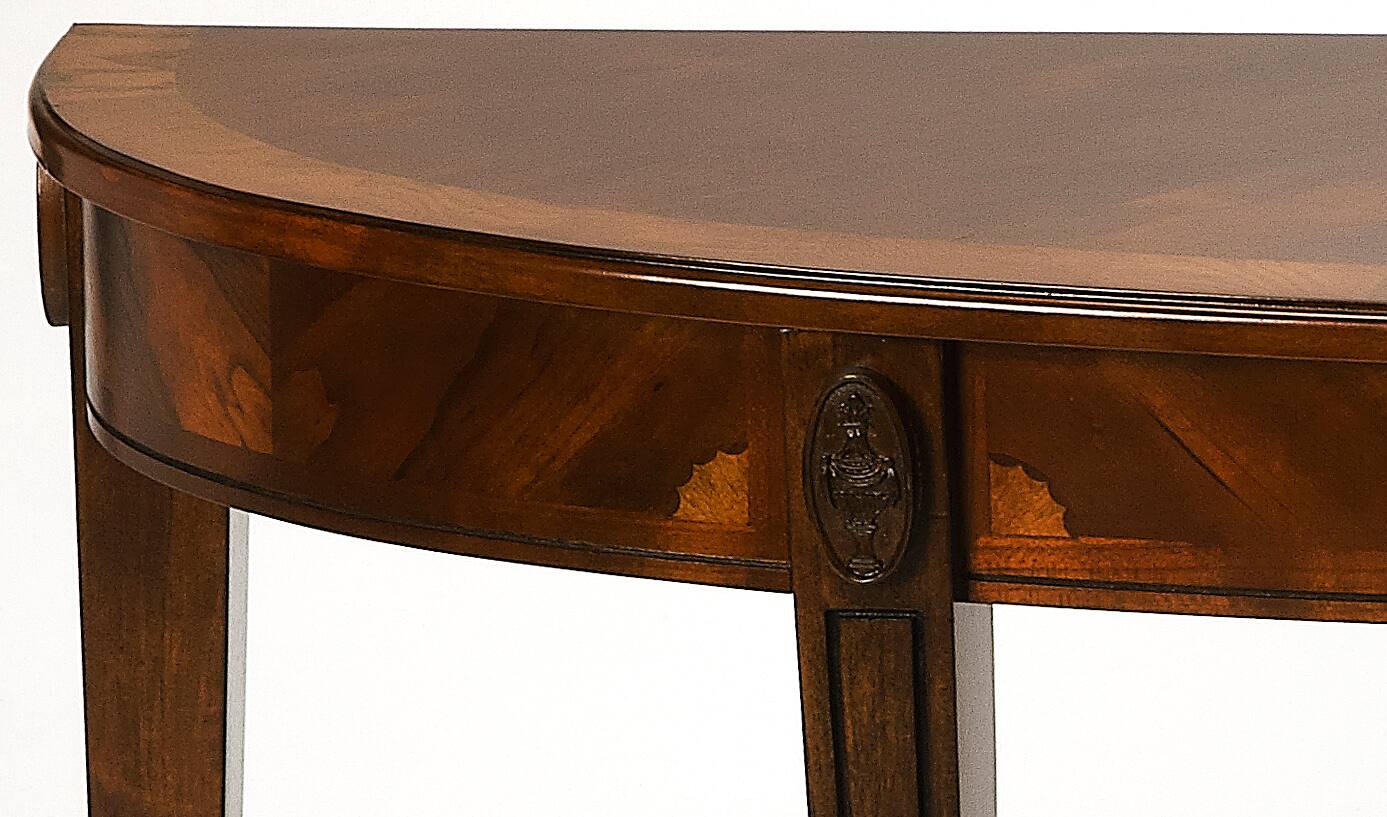 Alt View 2. Butler Specialty - Astor Nutmeg Demilune Console Table - Dark Brown.