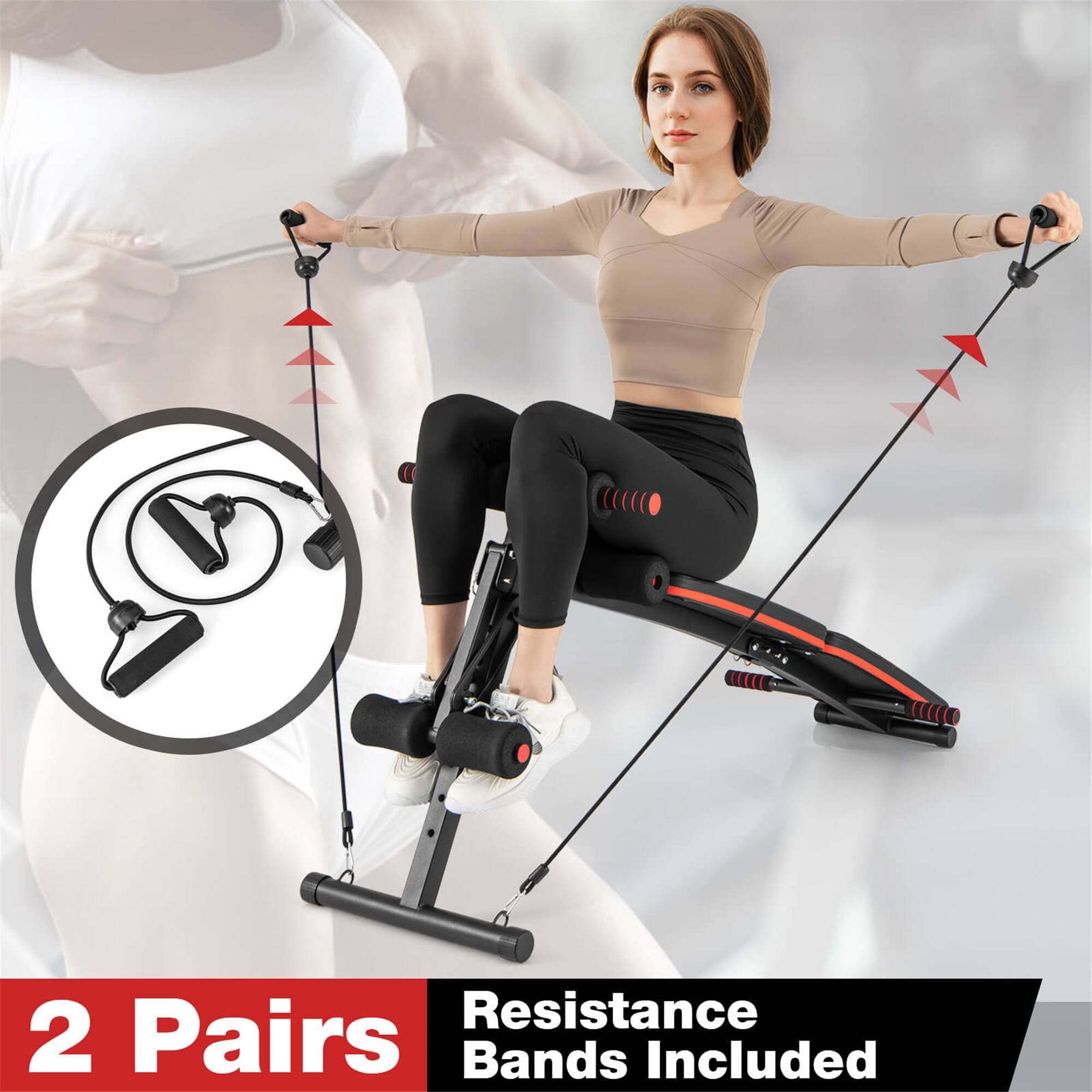 The text on the image reads: "2 Pairs Resistance Bands Included."