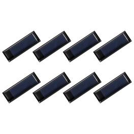 Unique Bargains - 8pcs 0.5V 0.05W 100mA Mini Solar Panels, Small Solar PV Cells for DIY Electric Toy Materials Kits - Black