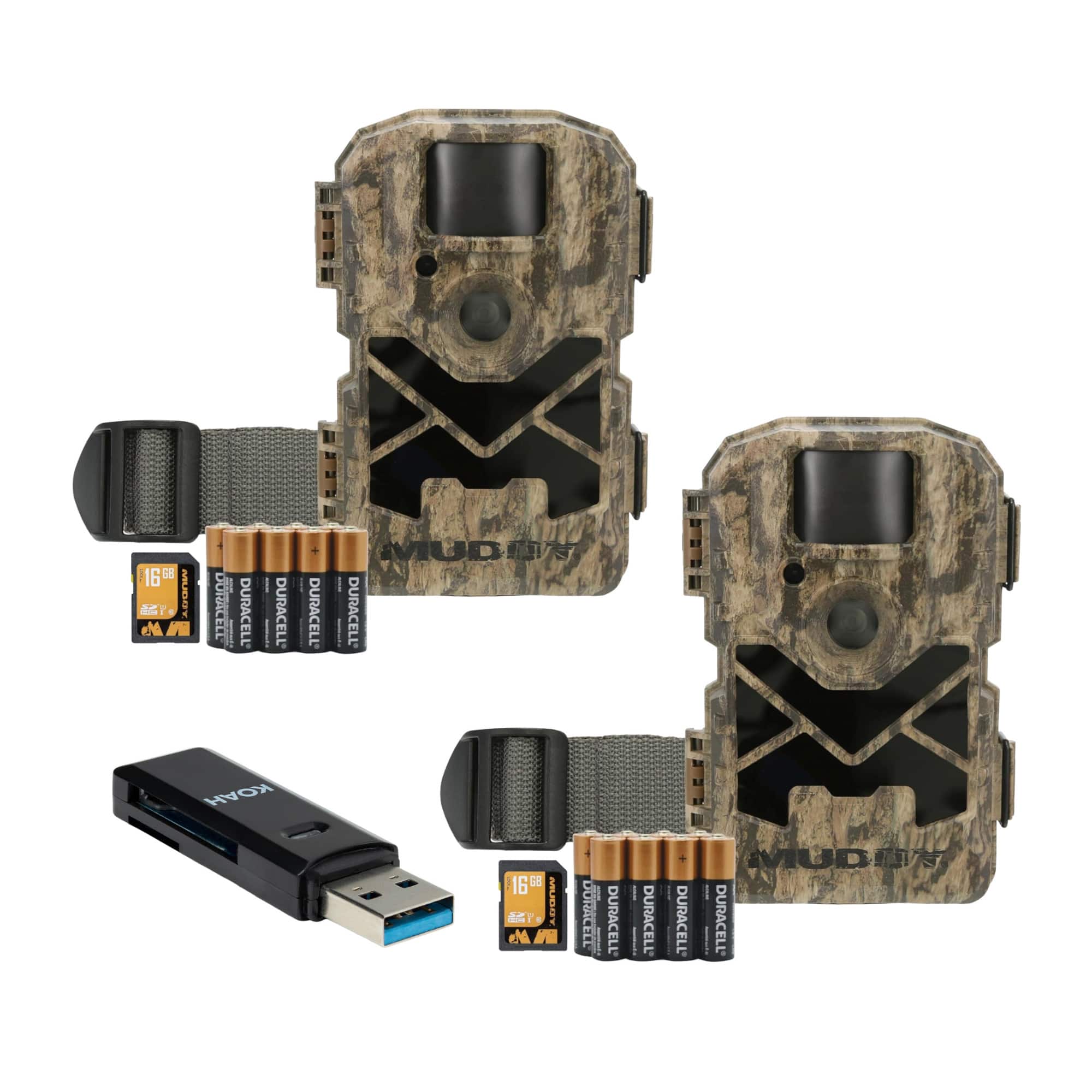 Muddy - Pro Cam 28 Trail Camera Combo with Batteries, SD Card, and Card Reader