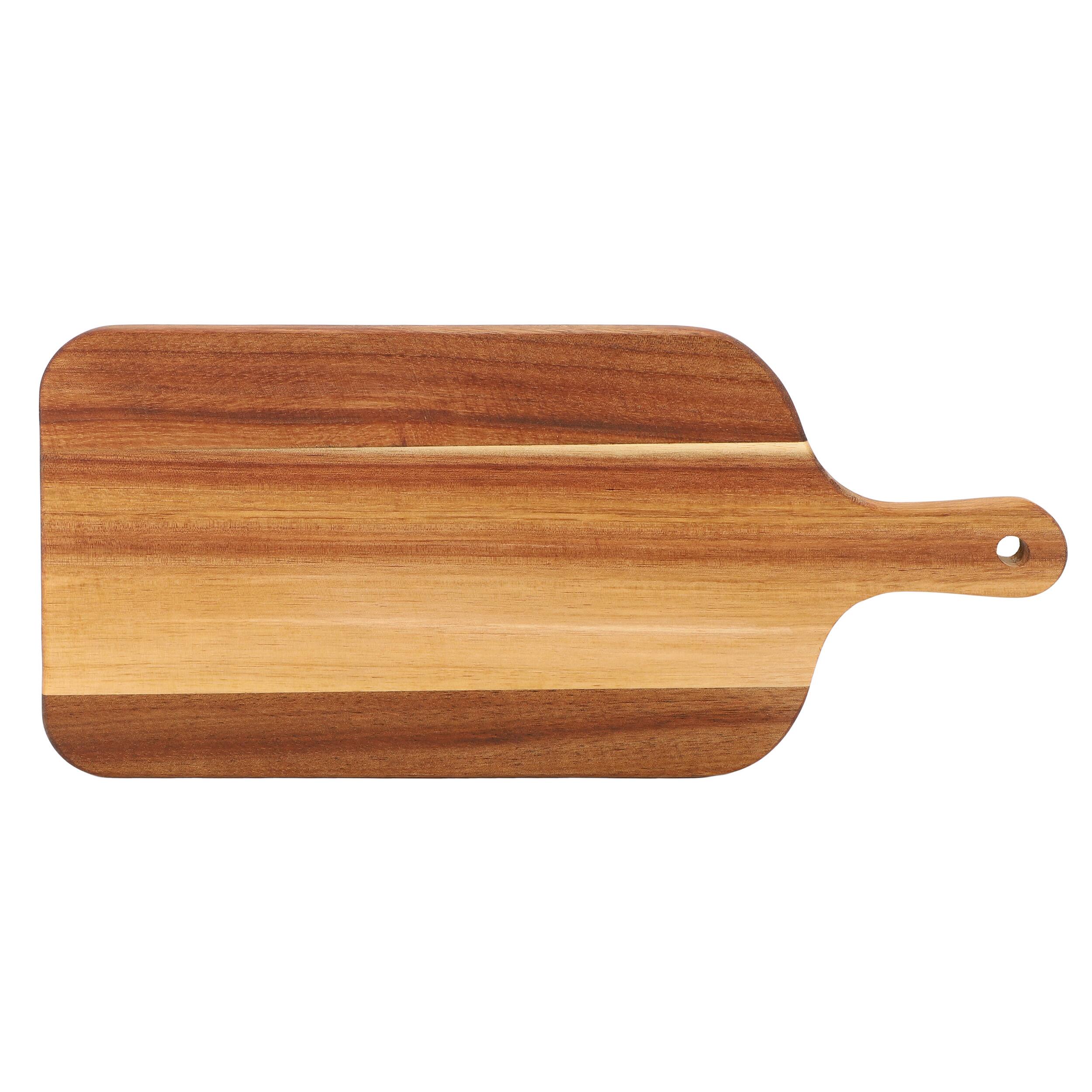 Alt View 4. MegaChef - MegaChef 11.5 Inch Acacia Wood Charcuterie Cheese Board - Brown.