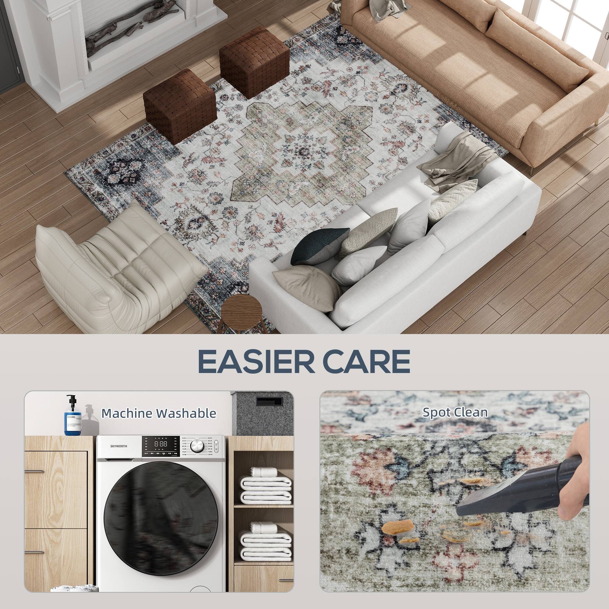 EASIER CARE

Machine Washable

Spot Clean