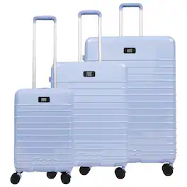 Ful - 3-Piece Expandable Hardside Spinner Luggage Set – 22", 26.5", 31.5" - LIGHT BLUE