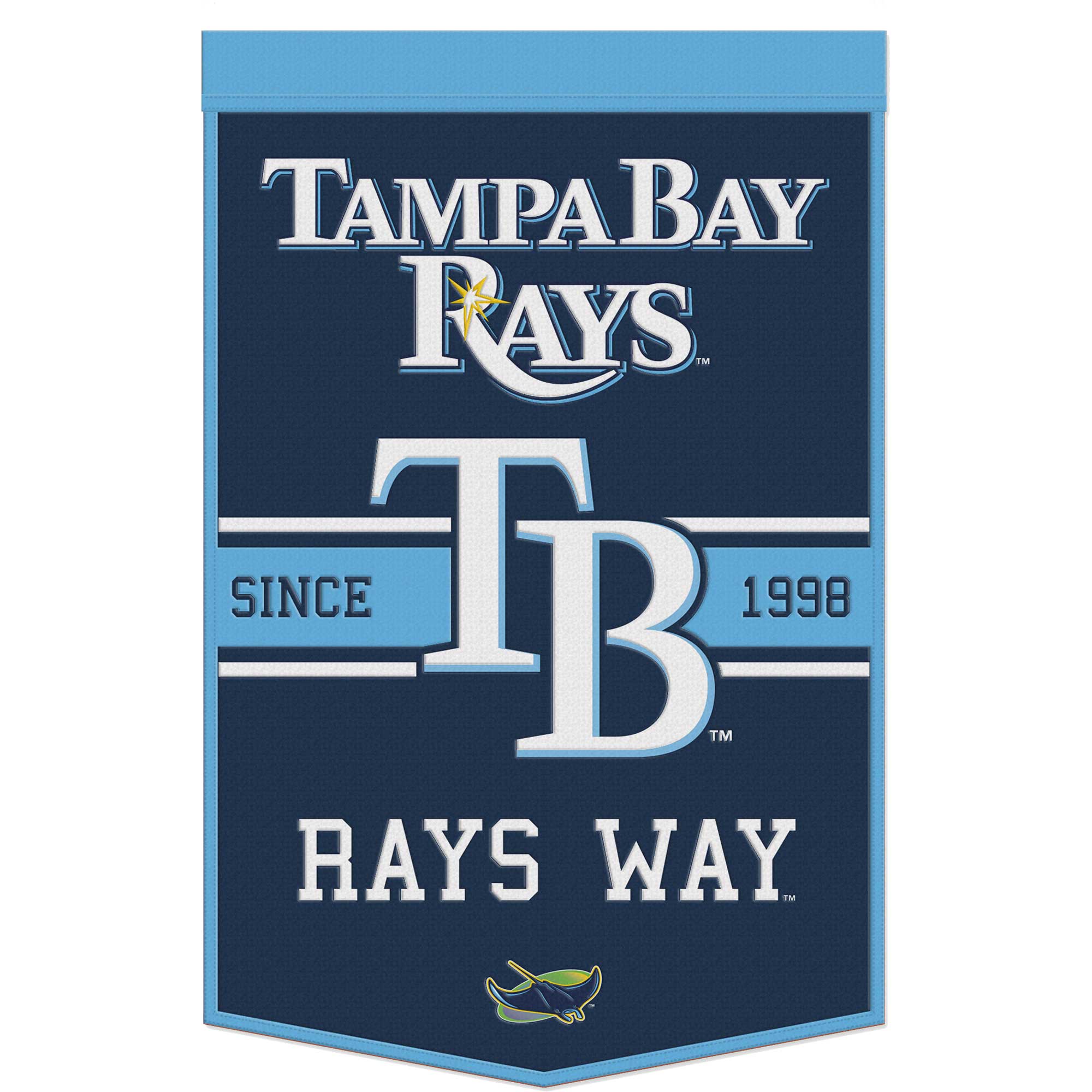 WinCraft - Tampa Bay Rays 24" x 38" Slogan Banner - Multicolor