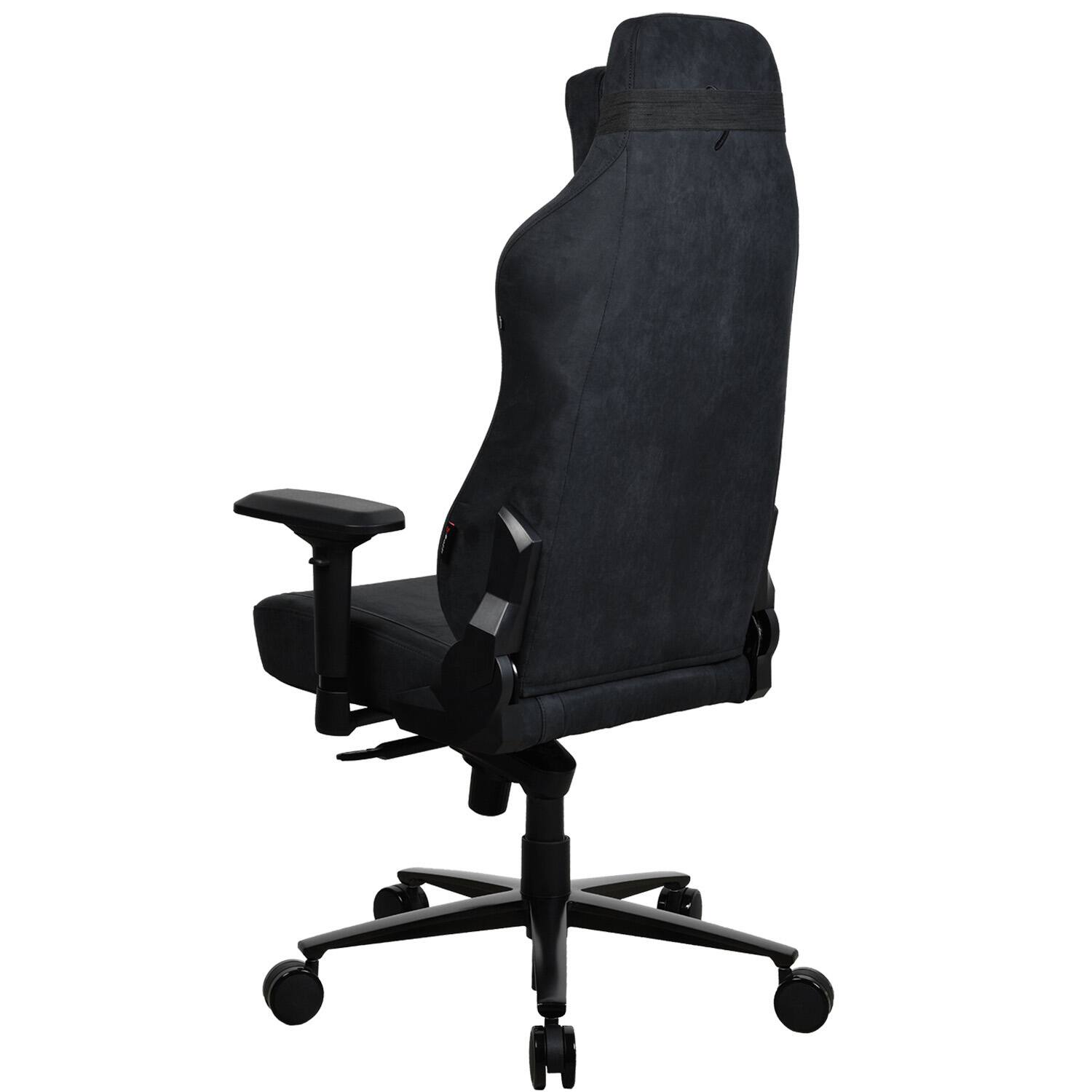 Alt View 12. Arozzi - Vernazza Series Top-Tier Premium Supersoft Upholstery Fabric Gaming Chair - Pure Black.