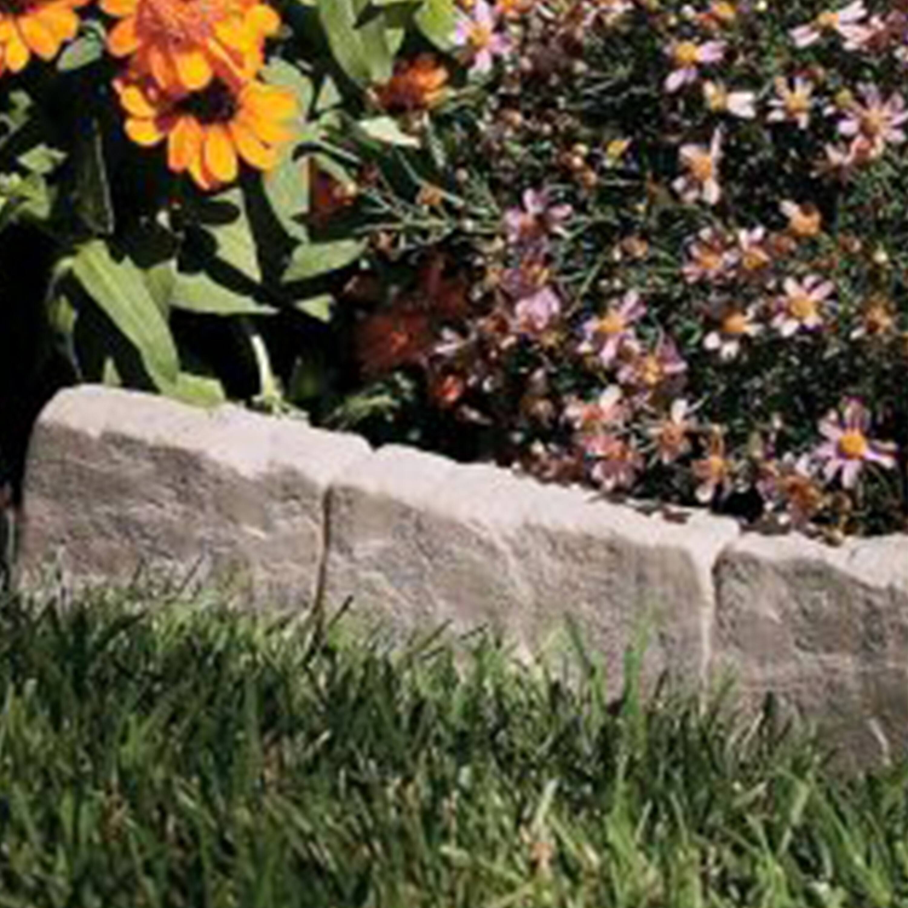 Alt View 3. Suncast - Suncast Landscape Border Decorative Natural Stone Edging, 12" Sections (30 Pack) - Gray.
