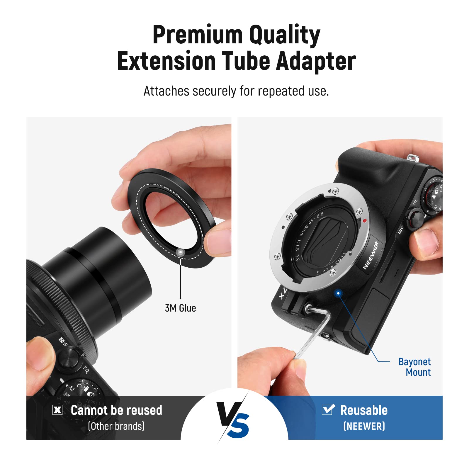 Neewer 2 in 1 Wide Angle & Macro Lens for Canon G7X Mark III 18mm