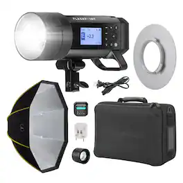 Flashpoint - XPLOR 400 Pro Compact TTL R2 Monolight, Bundle with ParaSnap Octa 36 Softbox and Speedring