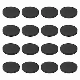 Unique Bargains - Single Sided Speaker Isolation Pads 55x8mm Round EVA Acoustic Foam Anti-Vibration Feet for Speaker Subwoofer, 16pcs - Black