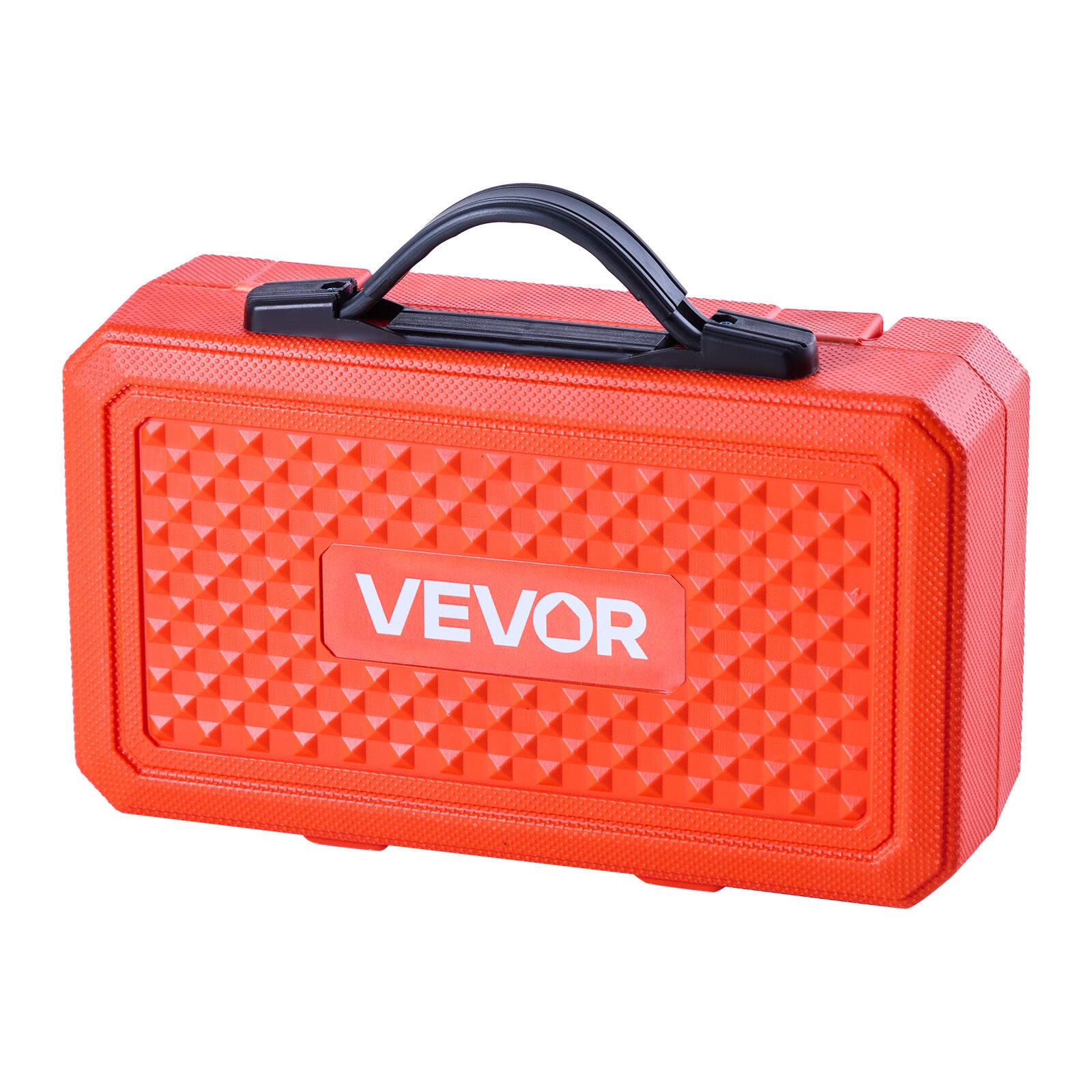 Alt View 5. VEVOR - Bearing Press Kit, 52 Pcs, Bearing Race and Seal Driver Set with 49 Bushings and Handle Shaft, Bushing Driver Tool Set - Orange.