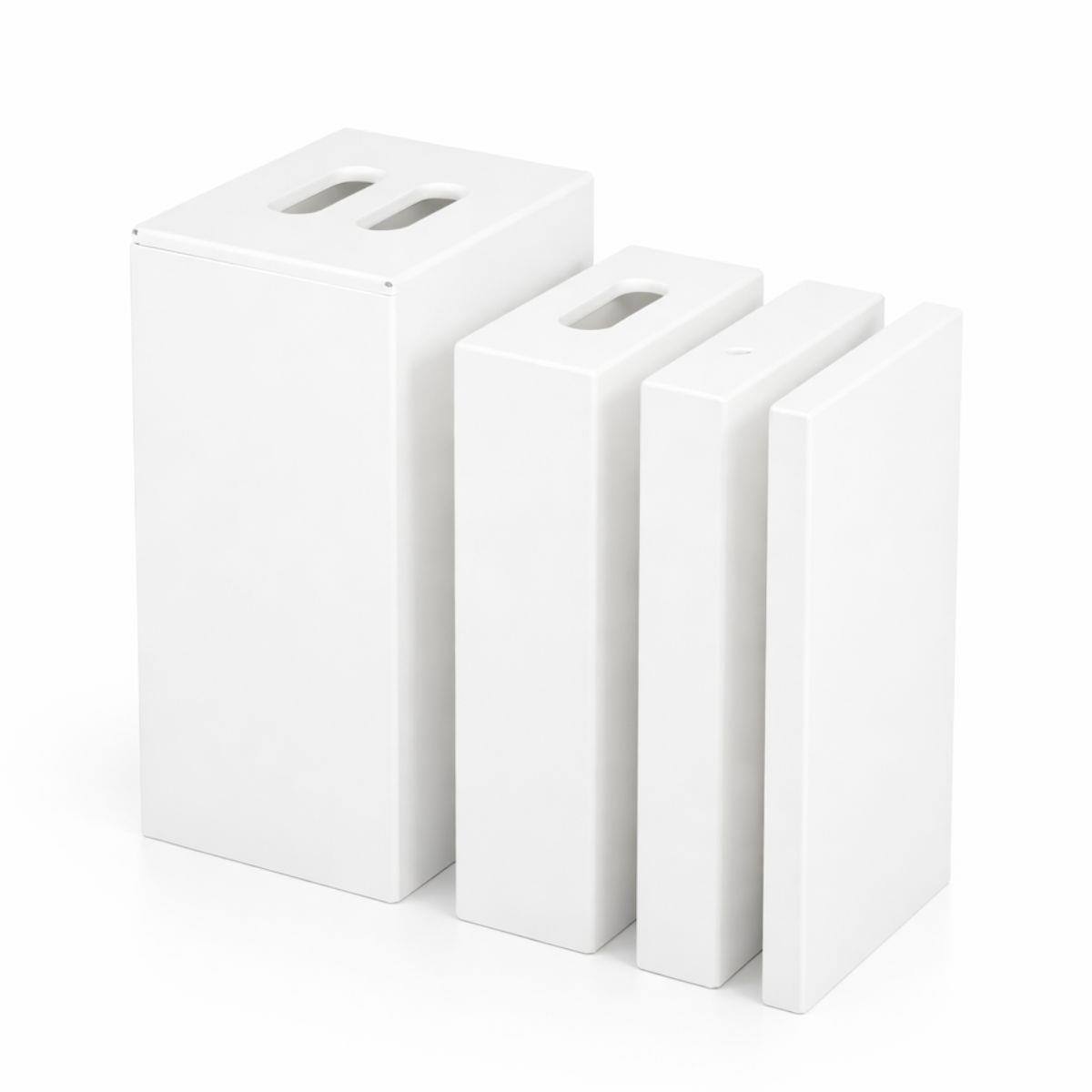 Front. Flashpoint - Flashpoint Nested Apple Box 4-in-1 Photography Set, White.