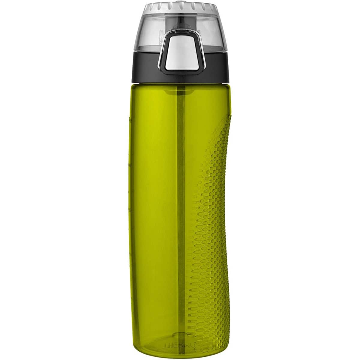 Thermos - 24 oz. Tritan Flip-Cap Water Bottle with Rotating Meter - Lime - Green
