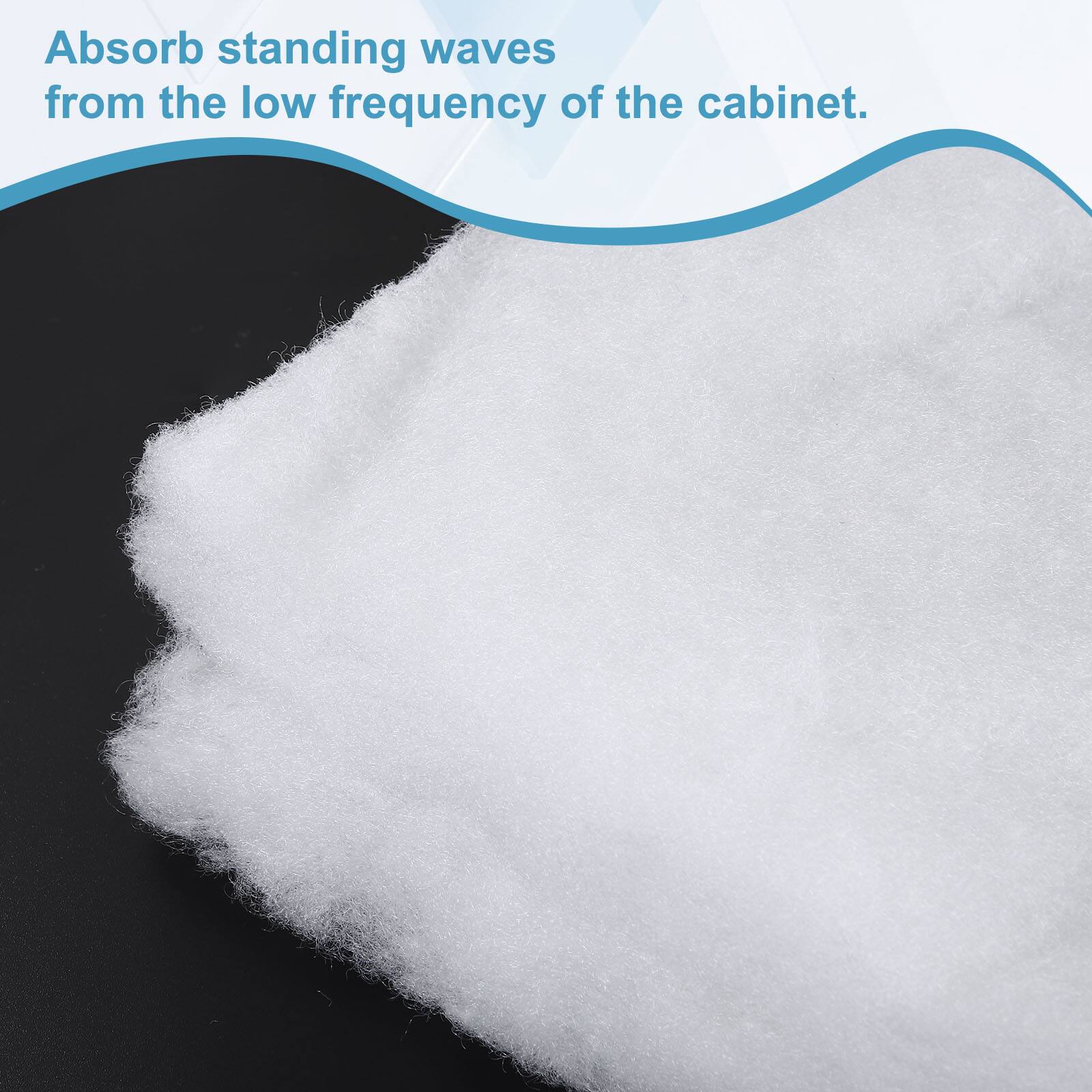 Absorb standing waves from the low frequency of the cabinet.