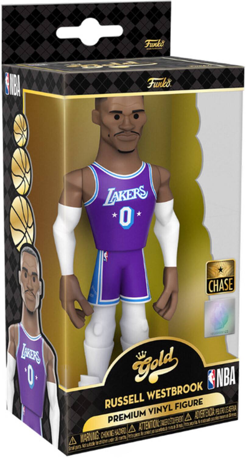 Funko IBA M Funko LAKERS O CHASE LAKERS O Gold NBA RUSSELL WESTBROOK VINYL FIGURE EASFO ADVENTURA P9GO PREMIUM CE DECOR. ATTENTION: CHOKING HAZARD WARNING: SMALL PARTS