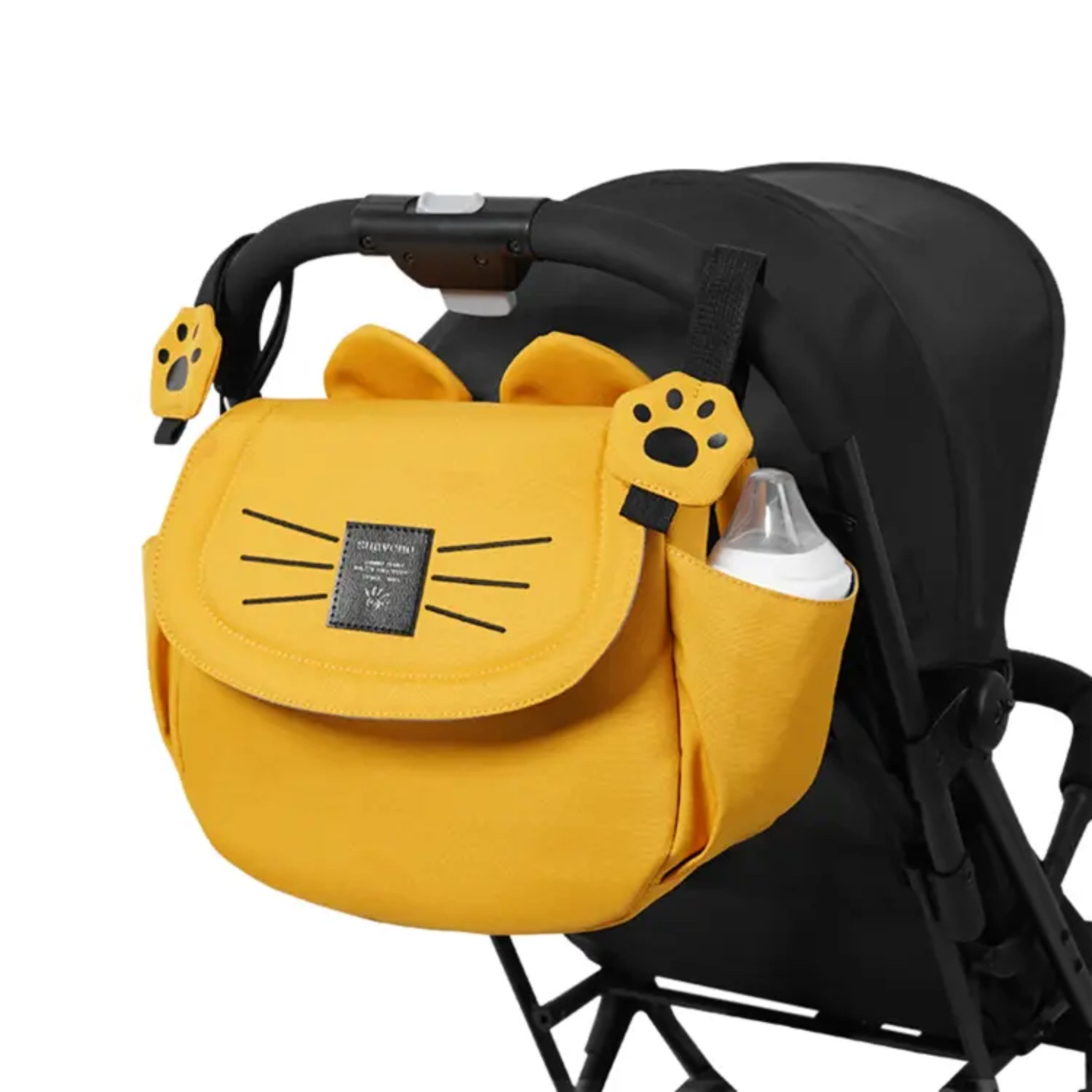 Kitcheniva - Kitty Paws Stroller Organizer Bag - Yellow