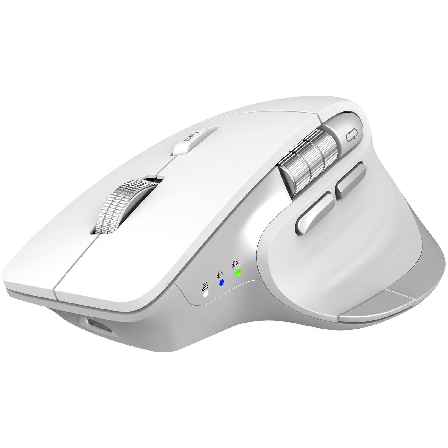 Cozy Serene - Wireless Mouse Rechargeable Silent Black With Multi-device Adjustable Dpi Flying - Wireless - White