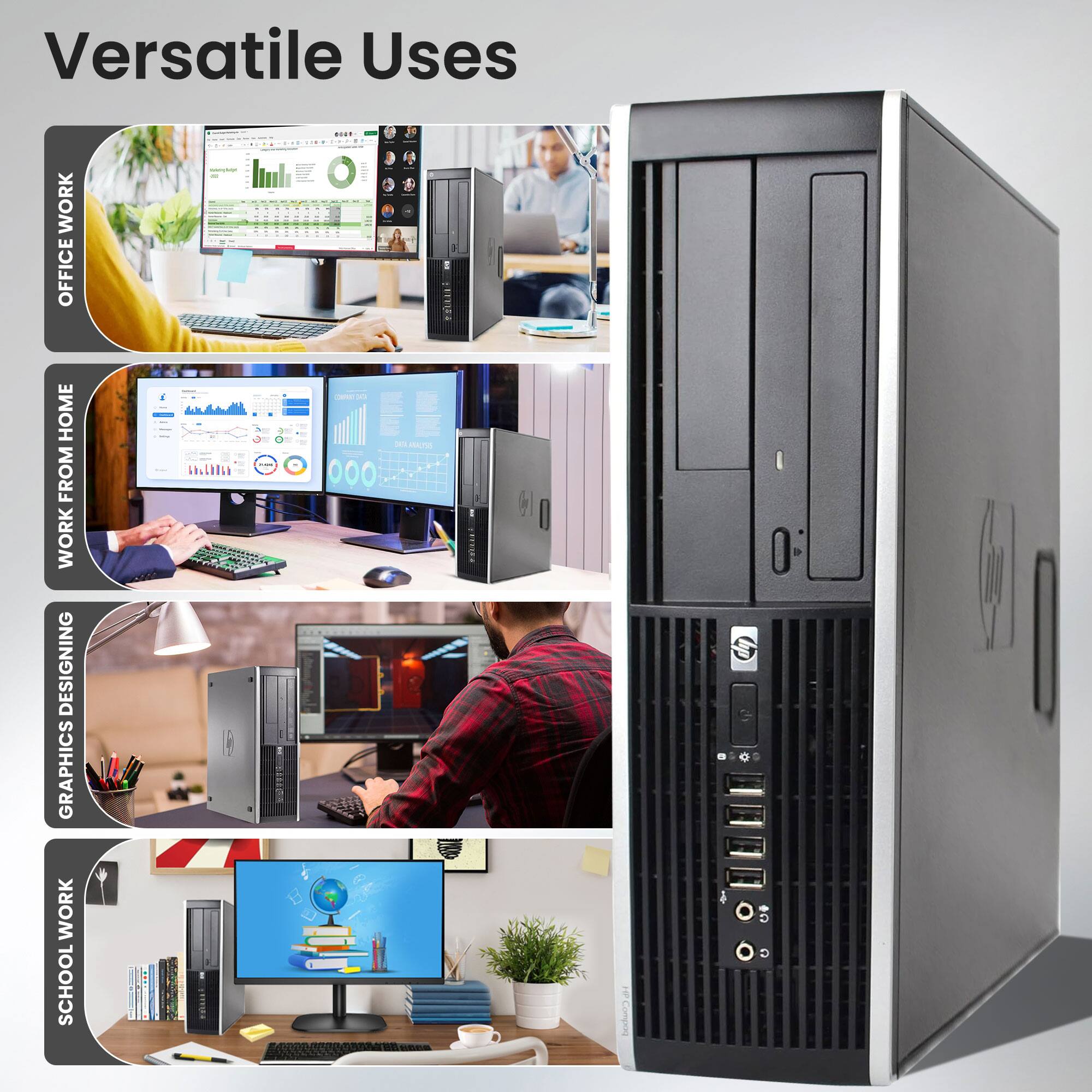 Versatile Uses
- OFFICE WORK
- WORK FROM HOME
- GRAPHICS DESIGNING
- SCHOOL WORK