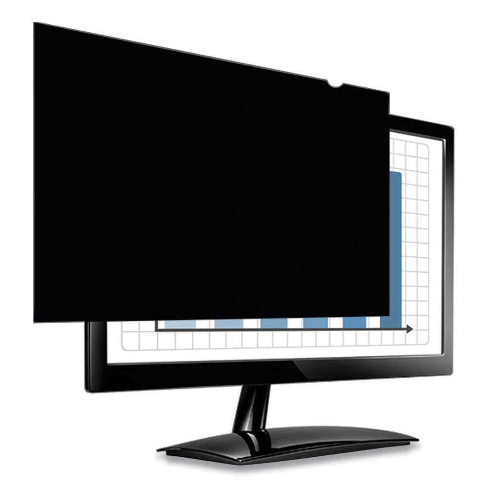 Angle. Fellowes - 4815001 PrivaScreen 16:9 Blackout Privacy Filter for 27 in. Widescreen LCD - Black - Black.
