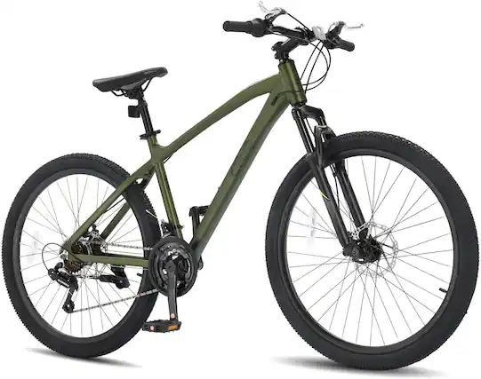 Front. Winado - 27.5" Mountain Bike Aluminum Bicycle with Ultralight Aluminum Frame, Powerful Mechanical Dual Disc Brakes - Green.