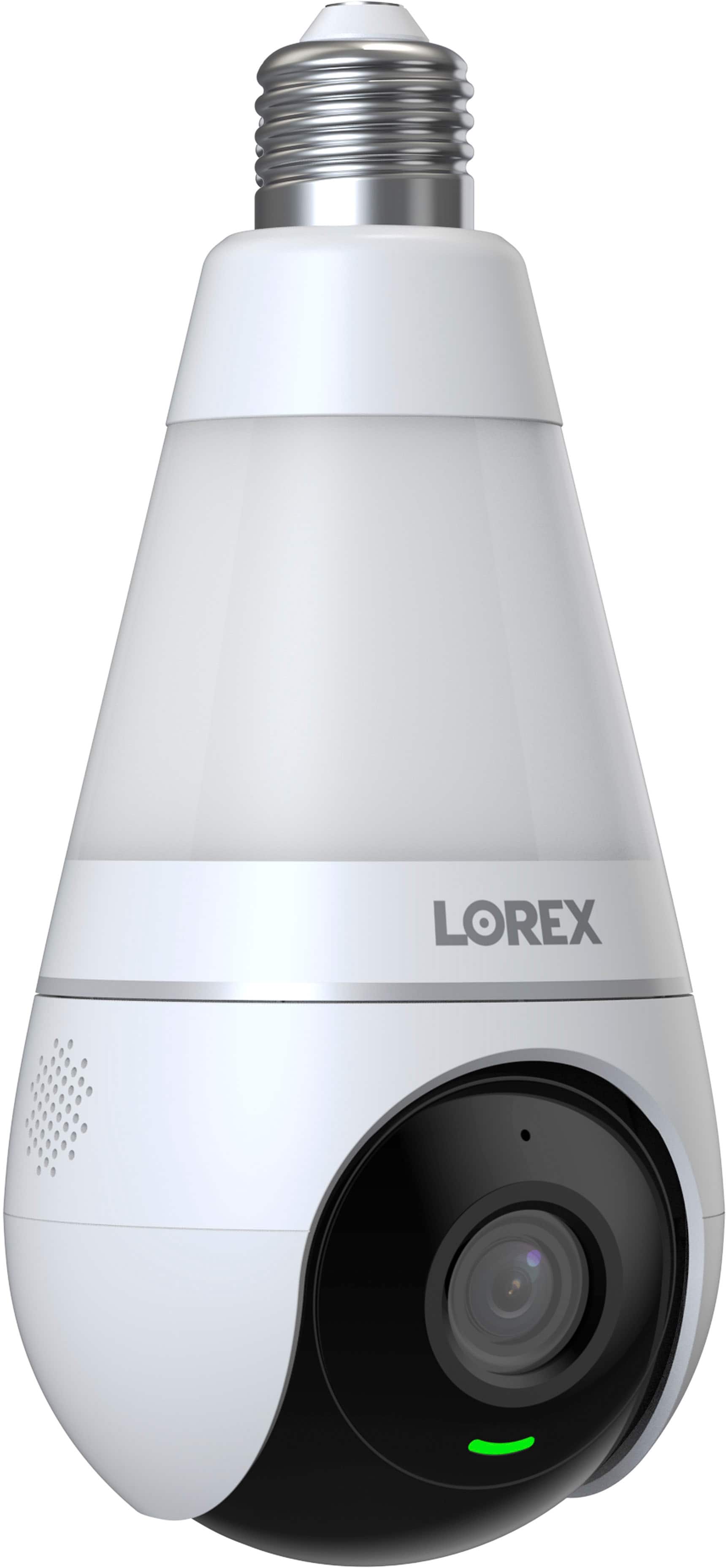 Lorex - 2K Wi-Fi Smart Lightbulb Camera - White - Front_Zoom