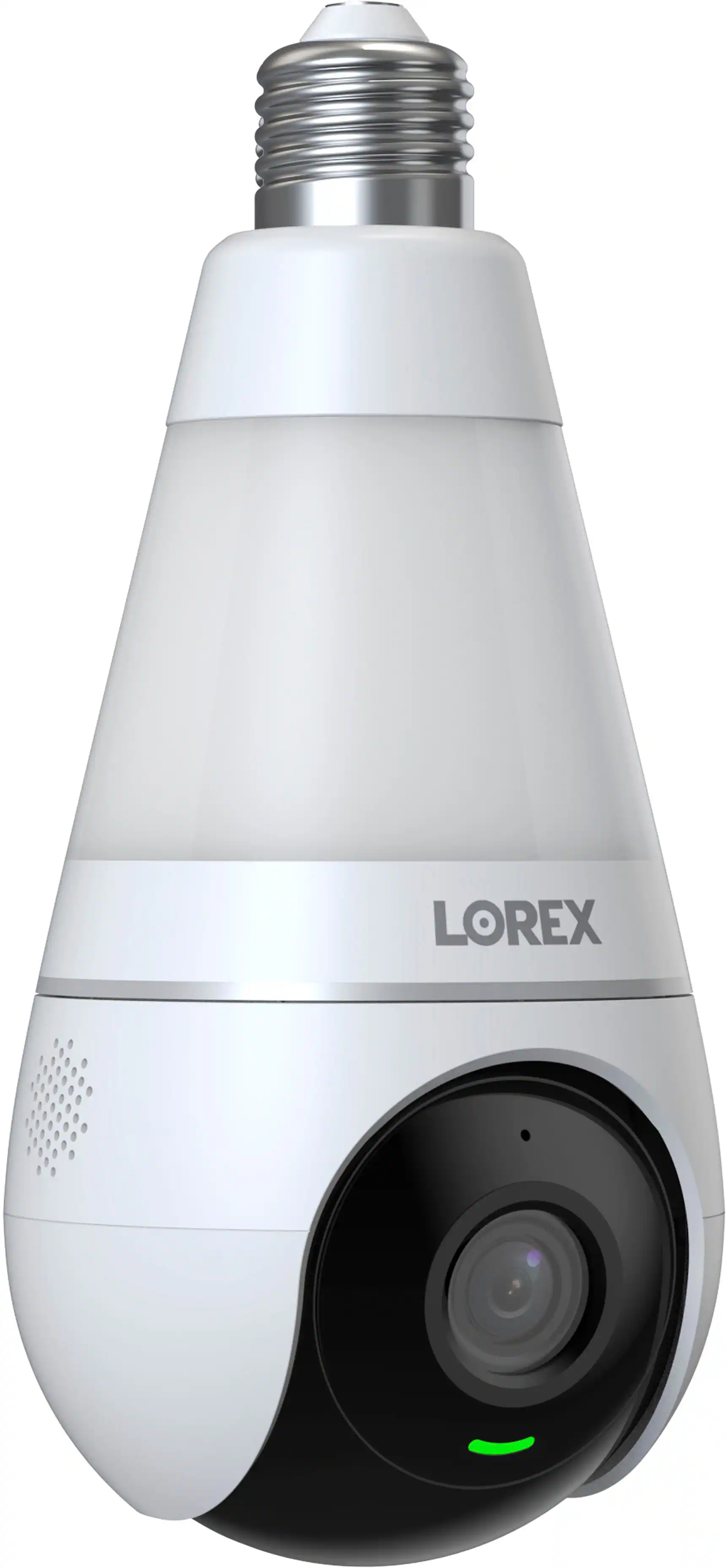 Lorex - 2K Wi-Fi Smart Lightbulb Camera - White