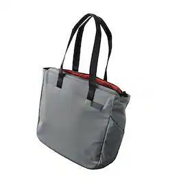 ALPAKA - Metro Tote Laptop Tote Bag for Work, Work Tote Fits 16" MacBook Pro, Side Bottle Pocket, Weather-Resistant, Key Tether - Grey Axoflux 210D