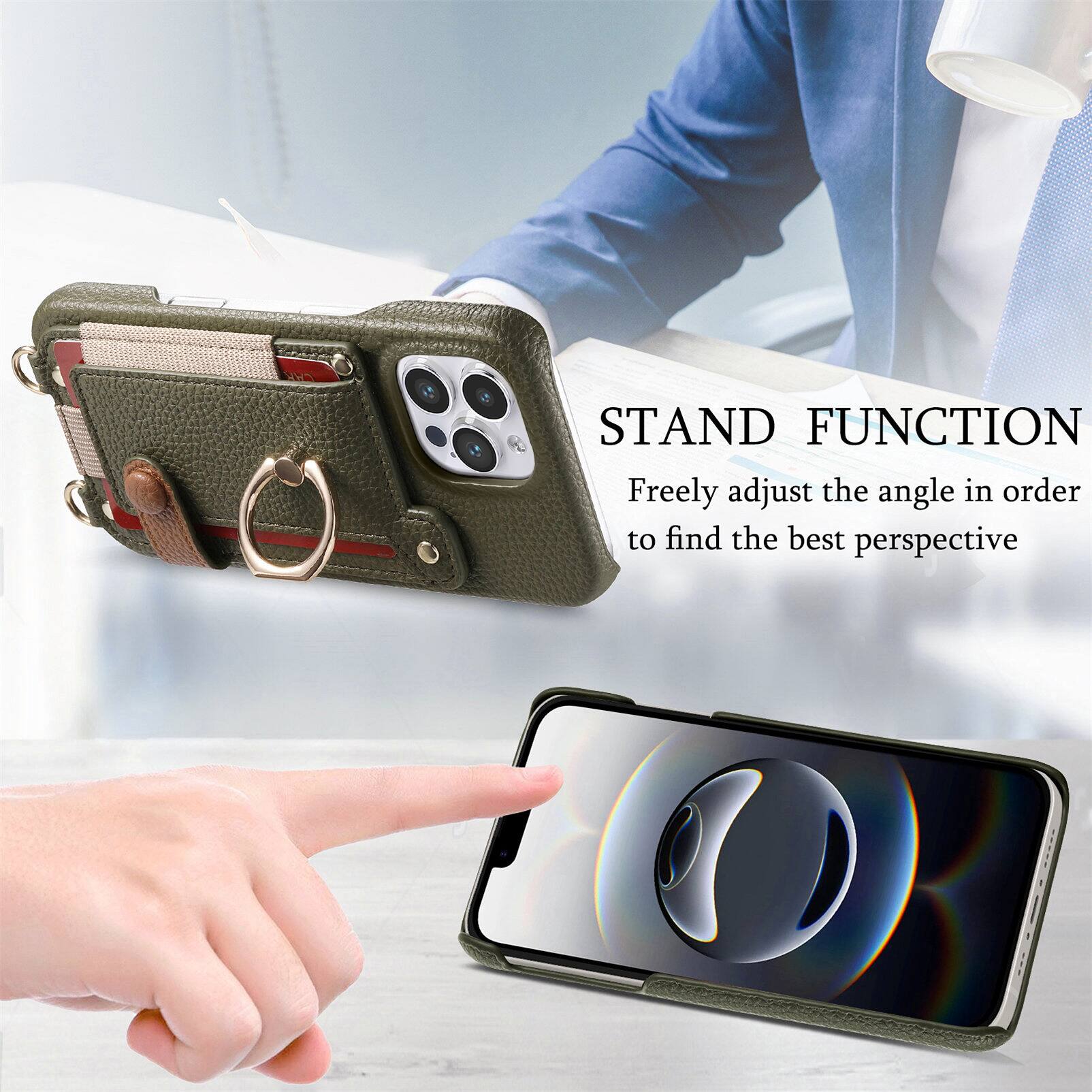 STAND FUNCTION  
Freely adjust the angle in order to find the best perspective