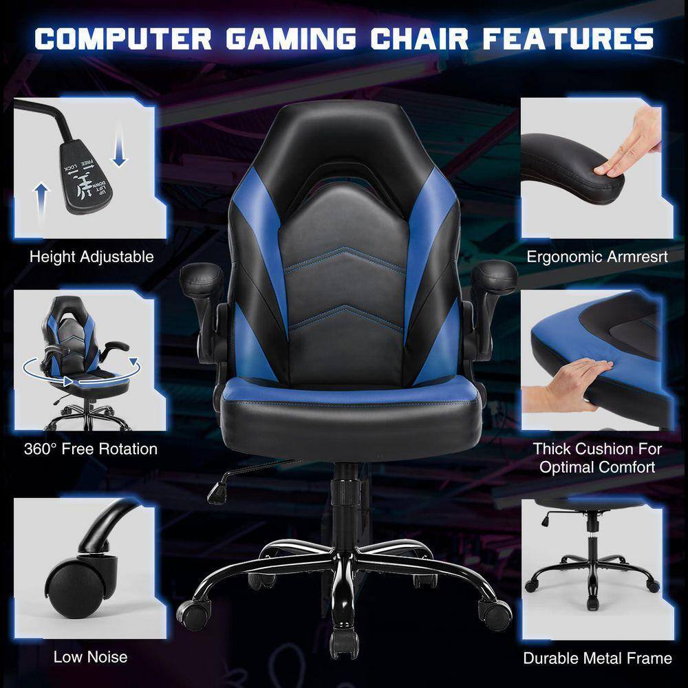 COMPUTER GAMING CHAIR FEATURES

- Height Adjustable
- Ergonomic Armrest
- 360° Free Rotation
- Thick Cushion For Optimal Comfort
- Low Noise
- Durable Metal Frame