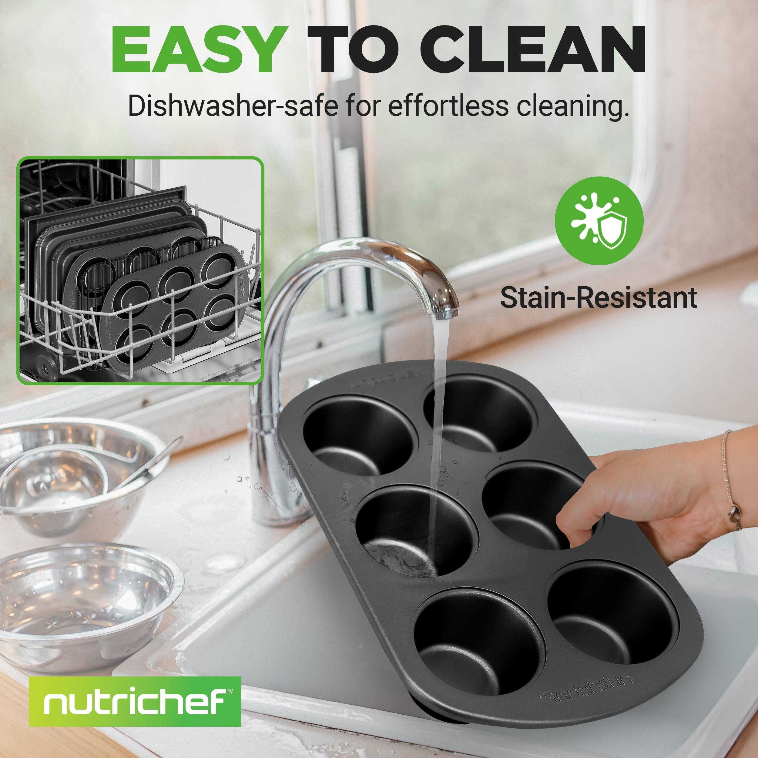 EASY TO CLEAN  
Dishwasher-safe for effortless cleaning.  
Stain-Resistant  

nutrichef
