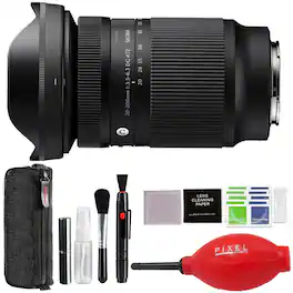 Sigma - 20-200mm f/3.5-6.3 DG Contemporary Lens for L-Mount with Advanced Accessory and Travel Bundle | 796969