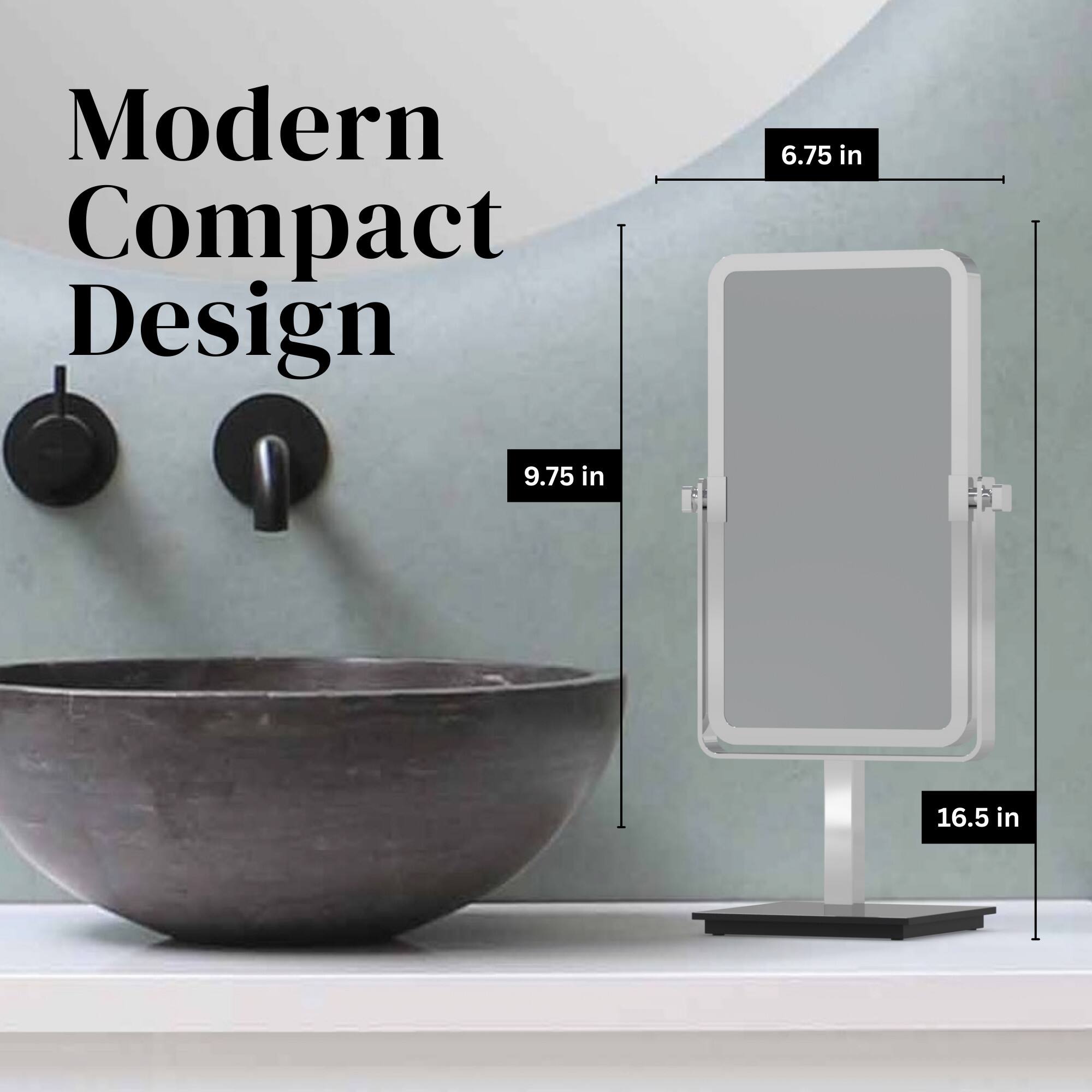 Modern Compact Design  
6.75 in  
9.75 in  
16.5 in