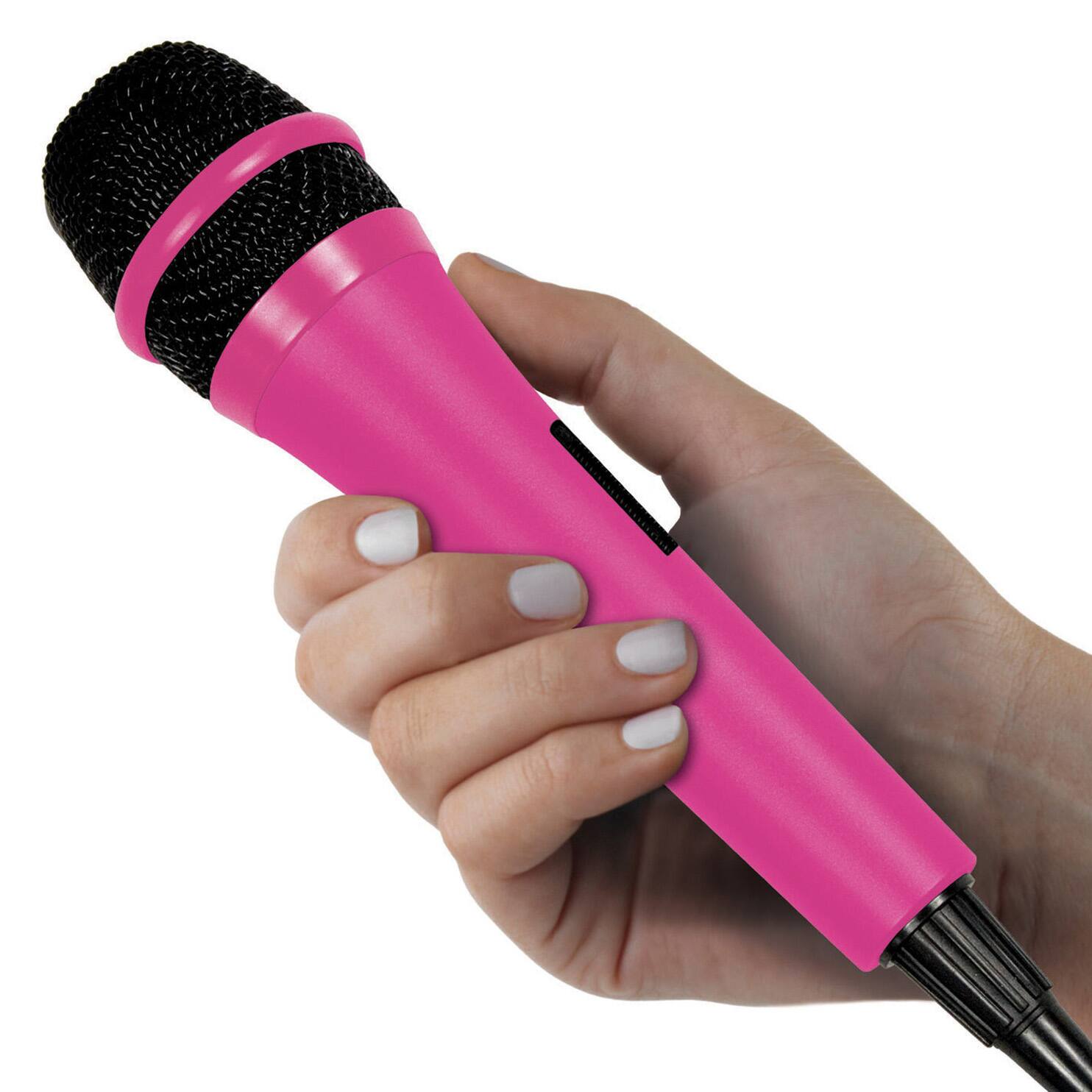 Left. Singing Machine - Unidirectional Dynamic Microphone - Pink.