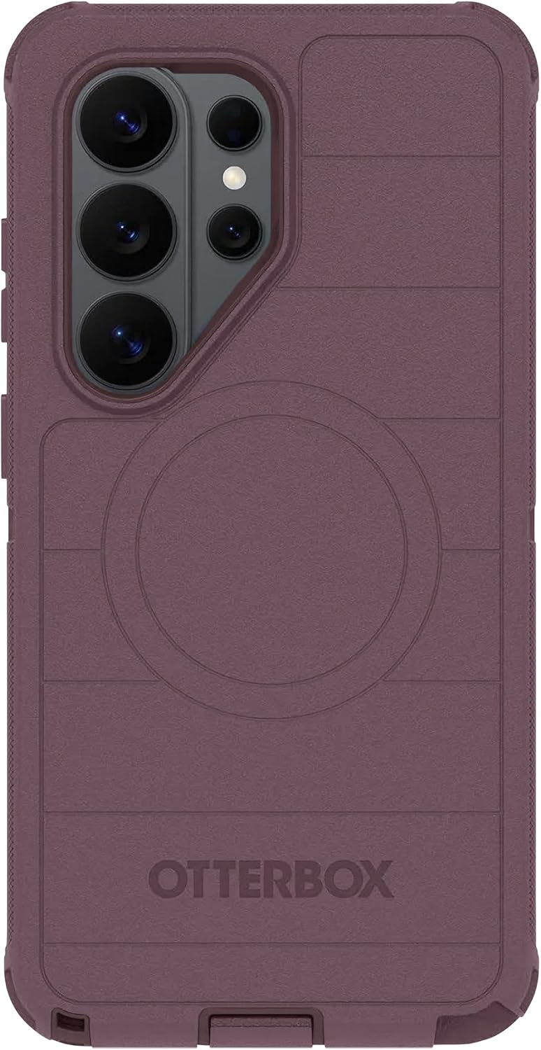 Left. OtterBox - OtterBox - Defender Series Pro Hard Shell for Samsung Galaxy S26 Ultra - Purple Majesty.