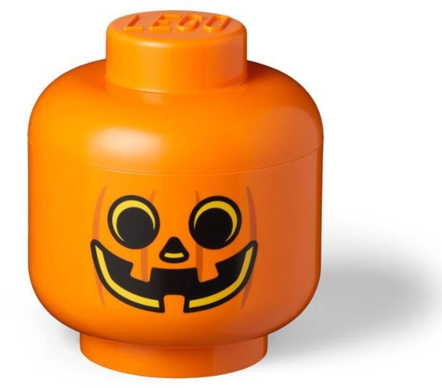 Alt View 2. Room Copenhagen - LEGO Large Stackable Storage Head, Pumpkin   - Collectibles - Multicolor.