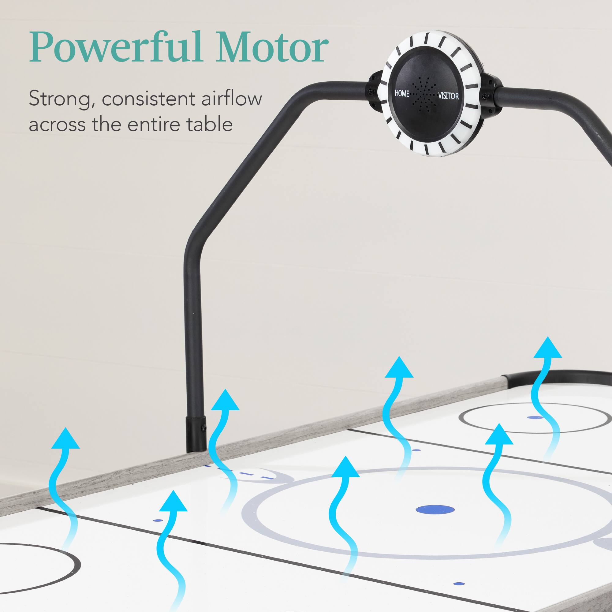 Powerful Motor

Strong, consistent airflow across the entire table
