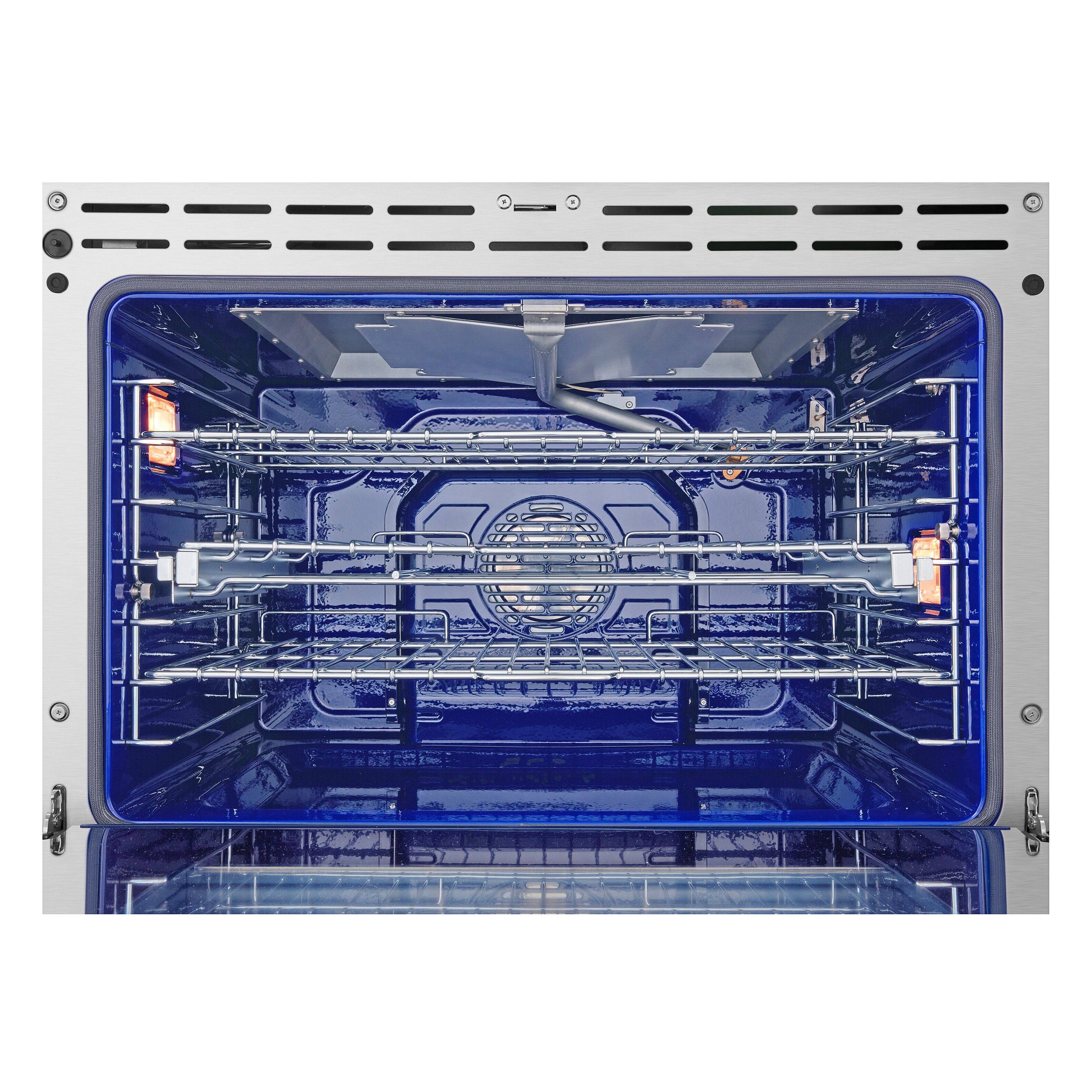 Alt View 22. LG - SIGNATURE 6.3 Cu. Ft. Slide-In Gas True Convection Pro Range with EasyClean, AirFry, and UltraHeat 23K Dual Power Burner - Stainless Steel.