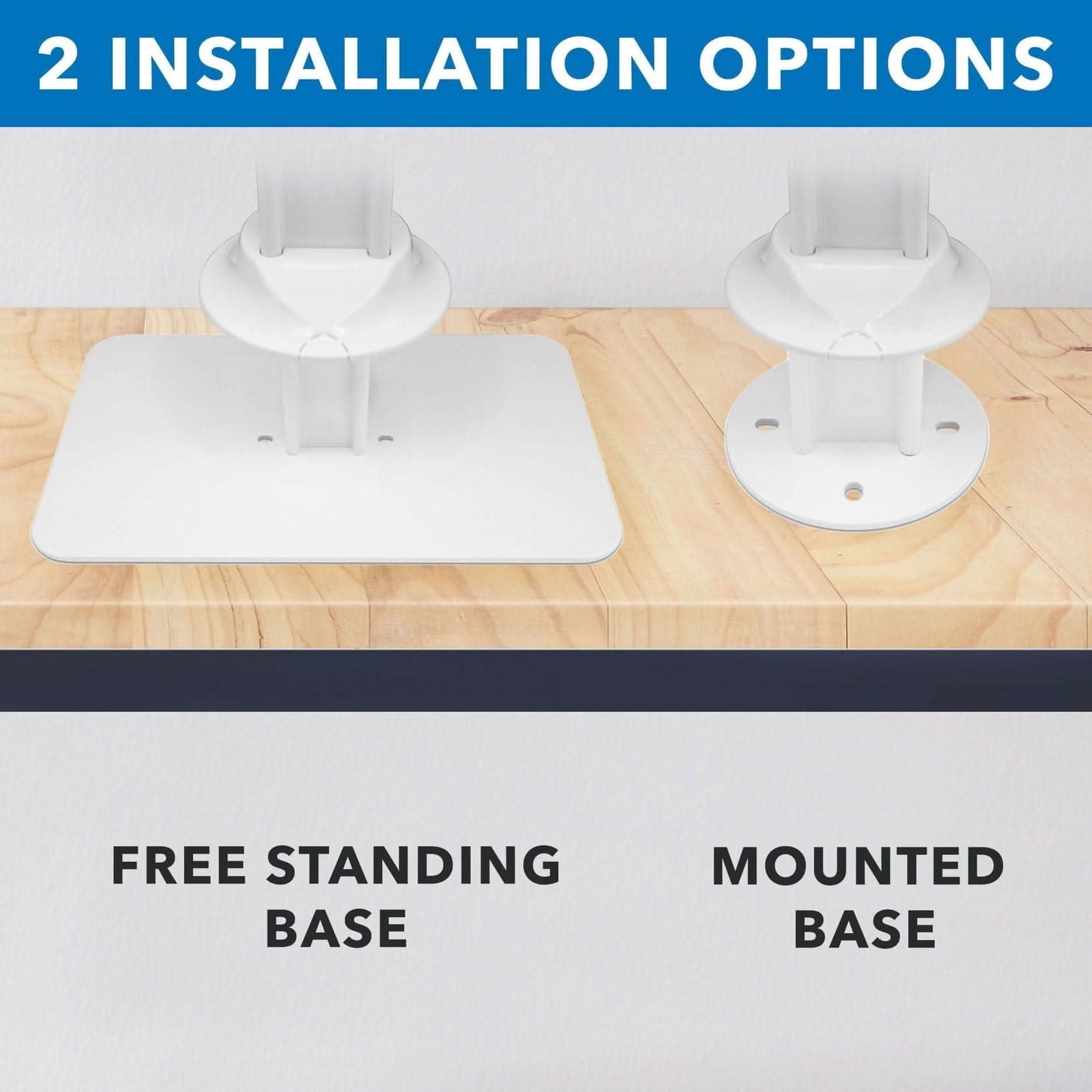 2 INSTALLATION OPTIONS

FREE STANDING BASE

MOUNTED BASE