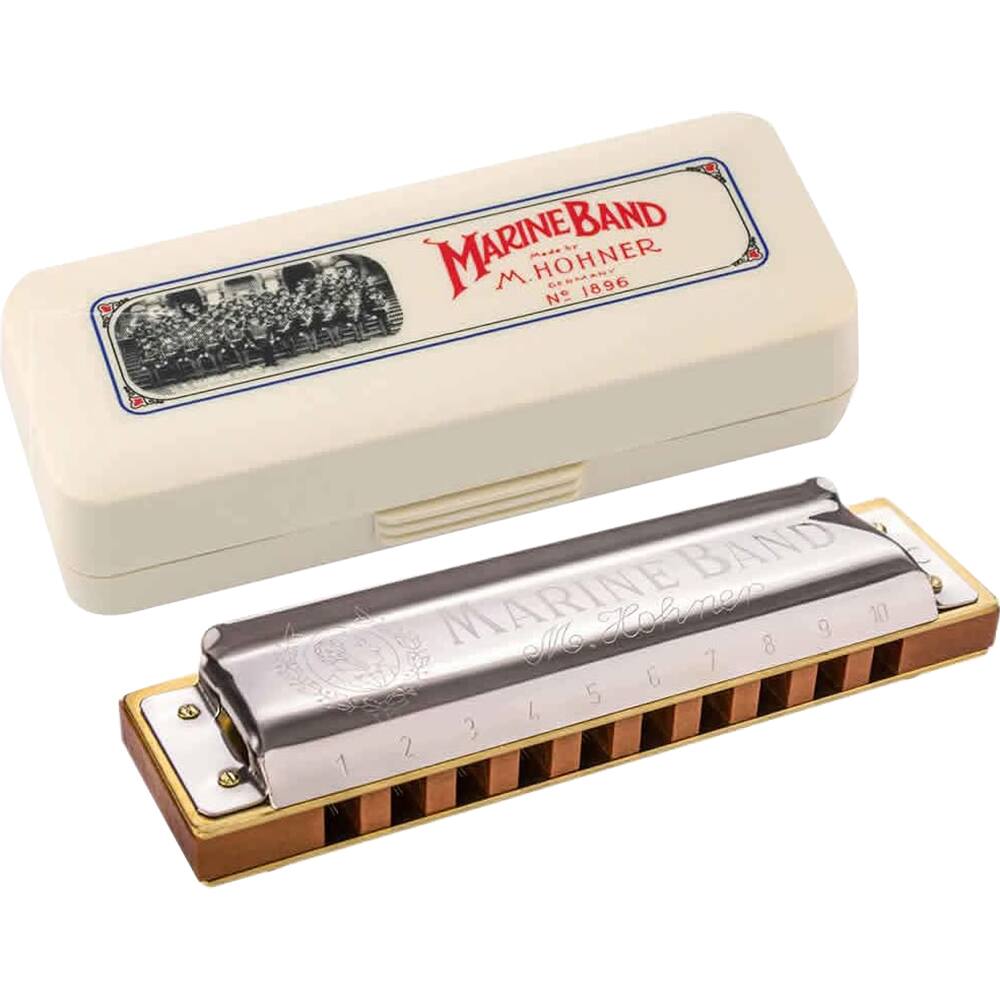 MARINE BAND  
M. HOHNER  
GERMANY  
No. 1896  

MARINE BAND  
M. HOHNER  
1 2 3 4 5 6 7 8 9 10