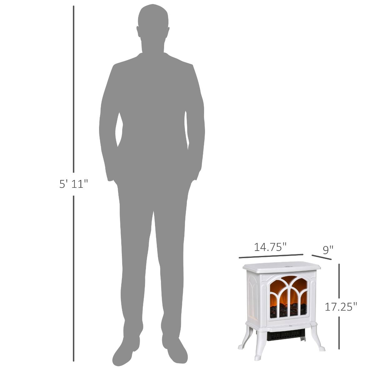 5' 11"
14.75"
9"
17.25"